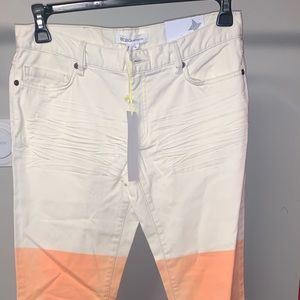 Dip dyed skinny jeans